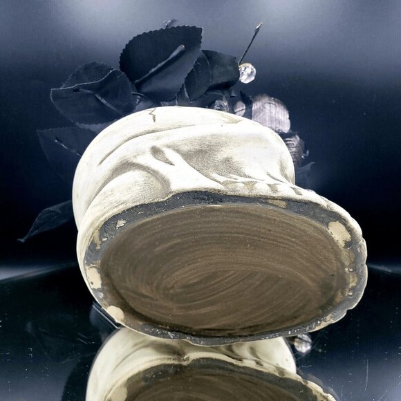 Darksome Gothic Skull Arrangement Floral Black Roses Gems Halloween Gothic Decor - Picture 9 of 9